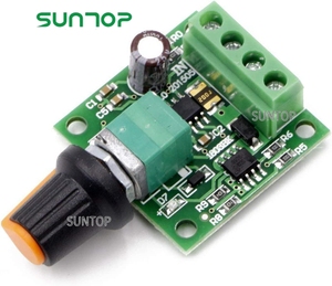 RR-PWM-15V regolatore di velocità del motore a bassa tensione Dc 1.8v 3v 5v 6v 12v, 2A PWM - Product Image 1