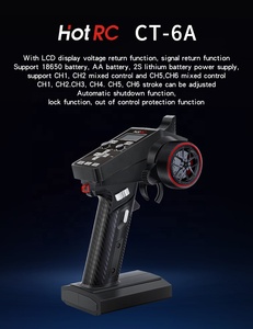 HOTRC CT-6A Transmitter 2.4G <strong>6CH</strong> With Return Voltage Receiver <strong>RC</strong> Car Remote Control Boat Tank <strong>RC</strong> Vehicle Model Toy Parts - Product Image 2