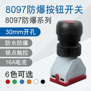 Interruttore a pulsante industriale interruttore a pulsante di controllo antideflagrante blu Ex autoripristinante - Product Image 2