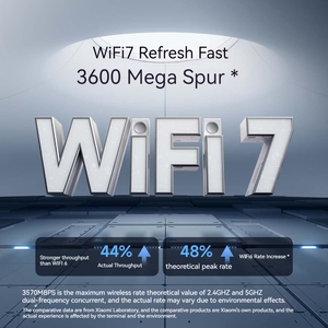 Mijia Router BE3600 MLO Dual-Band WiFi <span class=keywords><strong>7</strong></span> <span class=keywords><strong>IPTV</strong></span> 2.5G High-End Ethernet portu tekrarlayıcı VPN Mesh ağ oyun hızlandırma