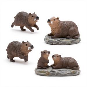 Capybara şekilli reçine masa heykelcik-ev ve dış dekorasyon için bahçe polydecoration Staute, özel kabul, AI oluşturulan - Product Image 1