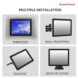 Monitor de pantalla táctil LCD sin marco de 15 "Pantalla táctil capacitiva multipunto Función de autocomprobación VGA para varias aplicaciones - Product Image 5