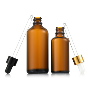 Damlalık şişe yüksek kalite 30ml 50ml 100ml uçucu yağ Amber cam damlalıklı şişe