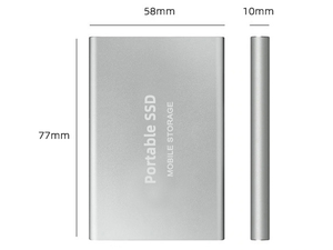 Slim External SSD USB 3.1 Type-C Drive 1 TB <strong>Disk</strong> Drive with Intel 3D <strong>NAND</strong> <strong>Flash</strong> - For Mobile Work - Product Image 4