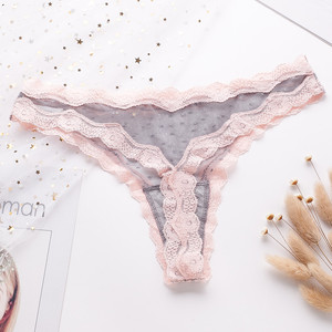 Sexy Polka Dot Panties Factory Wholesale Sexy Ladies Bikini Panties Sexy Transparent Lace Thongs and g <strong>String</strong>