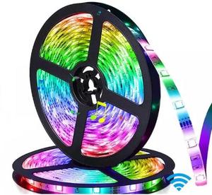 IP65 12V <strong>5M</strong> 5050 PVC Flexible <strong>LED</strong> Strip Light Remote Control Wifi Smart <strong>RGB</strong> Color Warm White Decorative Lighting - Product Image 2