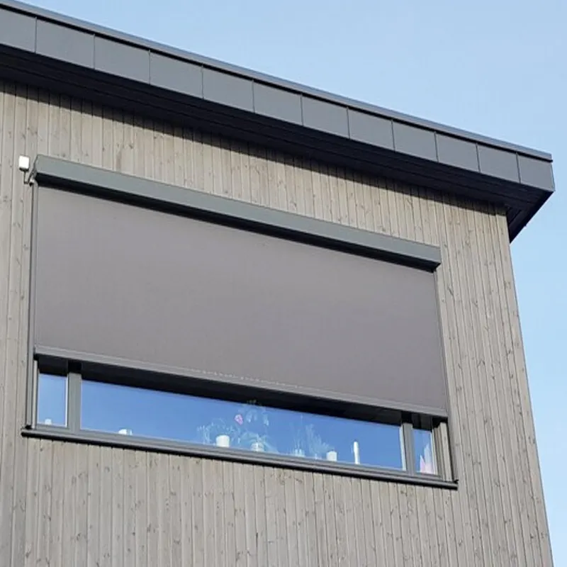 Водонепроницаемые офисные алюминиевые оконные шторы, наружные моторизованные солнцезащитные роликовые жалюзи