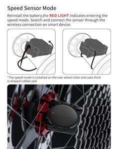ケイデンスセンサー速度センサーサイクリングコンピューター用デュアルモードバイクセンサー - Product Image 5