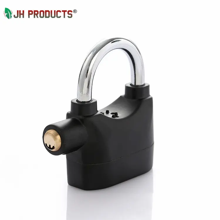 Practical Hot Sale Aluminum Alloy Alarm Padlock Anti-Theft 110dB Security Alarm Padlock