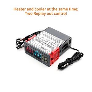 STC 3008 Controlador de temperatura digital dual Salida de dos relés 12V 24V 220V Termorregulador Termostato Calentador Enfriador Sonda dual