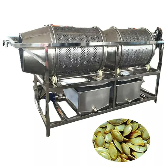 Máquina de limpieza de albaricoques y frutas secas, tambor giratorio de acero inoxidable, en venta