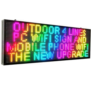RGB P10 LED-Nachrichten zeichen für den Außenbereich P10 LED-Bildlauf-Text bildschirm Vollfarb-LED-Anzeige für beweglichen Text - Product Image 1