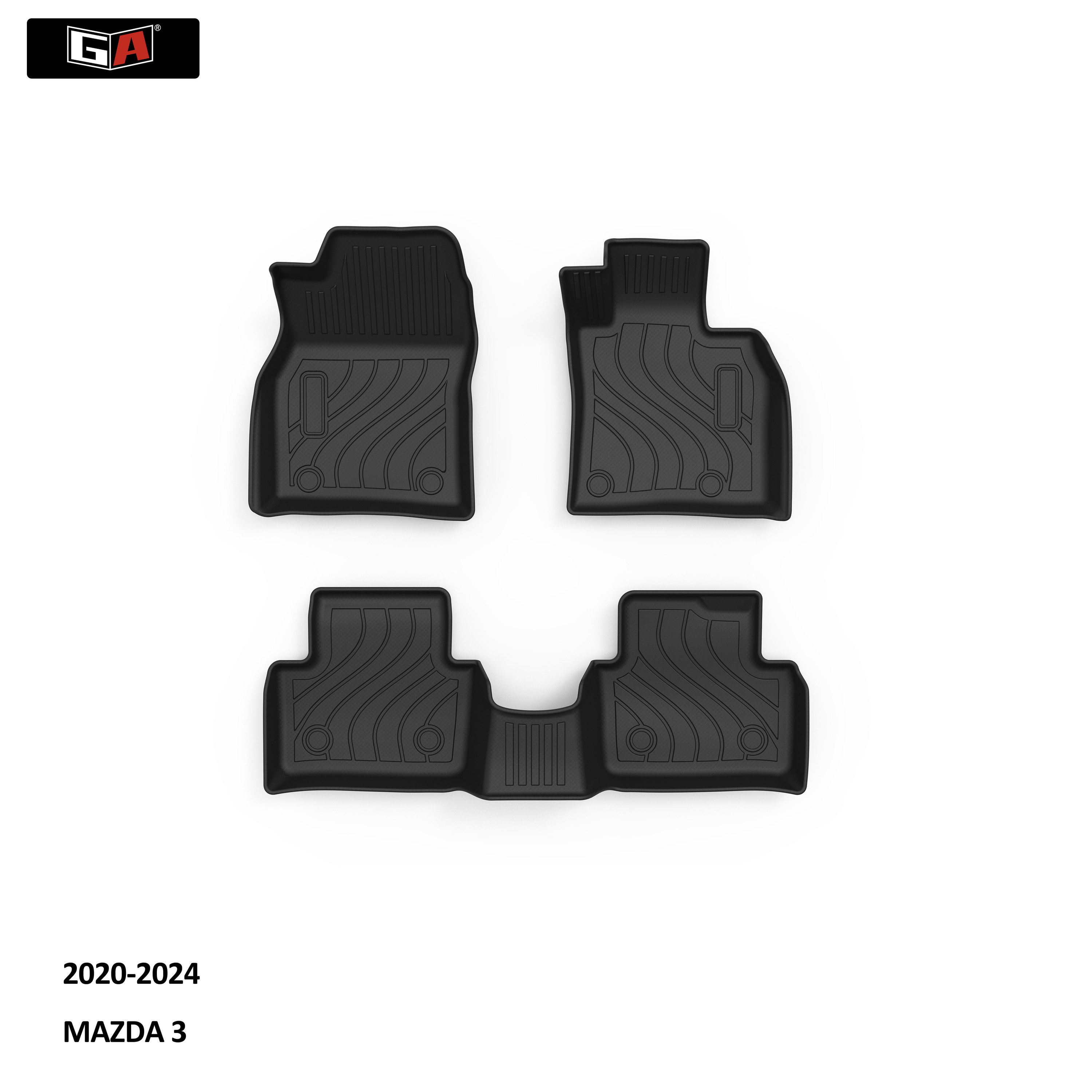 per MAZDA 3 HATCHBACK RHD 2020-2024 Tappetino