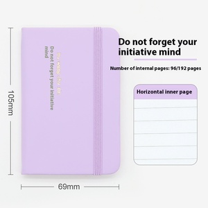 A7 Mini Portable <strong>Pocket</strong> <strong>Notebook</strong> A5 <strong>Size</strong> With Paper PU PP Cover Material Wholesale <strong>Memo</strong> Diary Word Book Hand Account <strong>Notebook</strong> - Product Image 6