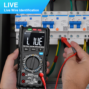 DM100 dijital multimetre yüksek hızlı akıllı çift çekirdekli t-rms ncv'deki sıcaklık multimetre anti-yanık sigorta Alarm multimetreler - Product Image 6