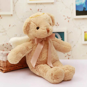 Online Store Drop Shipping 40センチメートルAngel Teddy <span class=keywords><strong>Bear</strong></span> PinkとWings Fluffy Cute Teddy <span class=keywords><strong>Bear</strong></span>