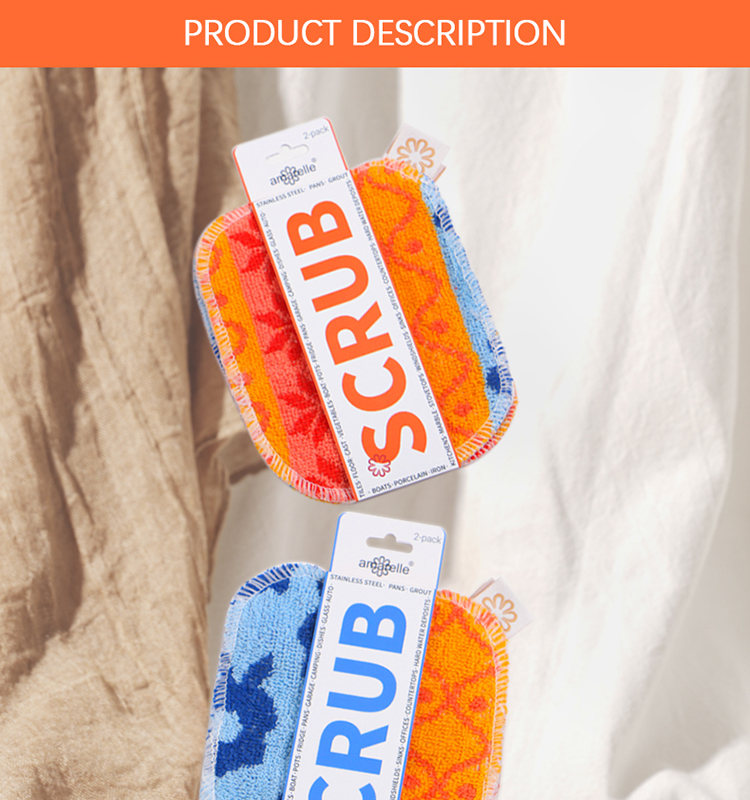 Reusable Scrub for Kitchen and Household Use Euroscrubby made of nature cotton and food-grade Resin