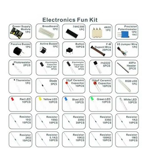 Kit fai da te con scatola adatta per Arduino UNO R3 componente Kit elettronico per principianti compatibile - Product Image 5