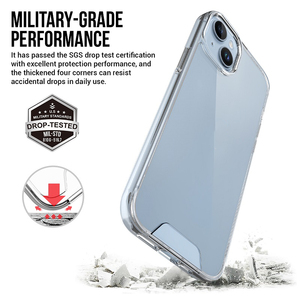Apple iPhone 14 /14 Plusハイブリッドケース用透明薄型耐衝撃携帯電話TPUPCバックカバースペースケース - Product Image 2