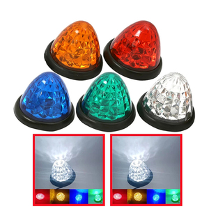 12V 24V LED צד מרקר אורות משאית צהוב כתום לבן אדום אזהרת זנב אור עבור luces para camiones אמריקאי משאית