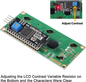Aismartlink LCD1602 1602 <strong>LCD</strong> Module Blue Screen 16x2 Character <strong>LCD</strong> <strong>Display</strong> with IIC <strong>I2C</strong> Serial <strong>Interface</strong> Adapter Module - Product Image 4