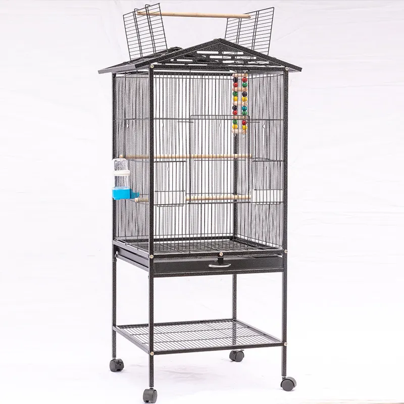 Cage d'élevage d'oiseaux de perroquet de Pigeon pliable en fil galvanisé personnalisé nouvelle grande Cage à oiseaux de canari Simple et portable