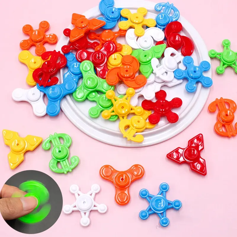 2023 Großhandel 4cm Kinder Fingers pitze Spinner Kunststoff Mini Zappeln Spinner Stress abbau Spielzeug