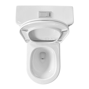 ORTONBATH sifon Jet sifonlu tuvalet uzatılmış tek parça kase çift 1.1/1.28 GPF ve yavaş yumuşak yakın koltuk INODOROS - Product Image 5