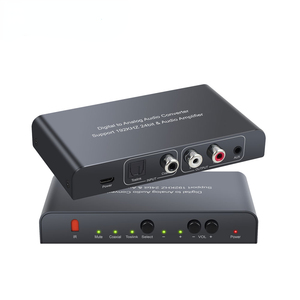 192kHz DAC Converter <strong>Digital</strong> Coaxial Toslink to Analog Stereo L/R <strong>RCA</strong> 3.5mm <strong>Audio</strong> Adapter With Remote Control for HD DVD - Product Image 1