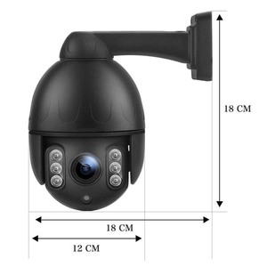 ENSTER H.265 3MP安全室外4倍变焦双向音频POE网络CCTV PTZ IP摄像机 - Product Image 6