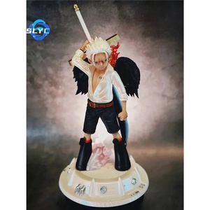 29CM 0neピースフィギュアドラクールミホークアクションフィギュアイーグルアイブレイジングエンジェルコレクション置物モデルPVCアニメフィギュア像