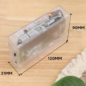 透明盒式磁带播放器BT 5.0 HIFI音质复古怀旧双轨自动翻转 - Product Image 2