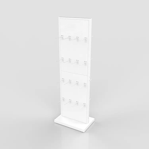 Custom Double-Sided in metallo calzino porta pavimento con ganci per la vendita al dettaglio per esposizione di scarpe supermercati negozi mostre