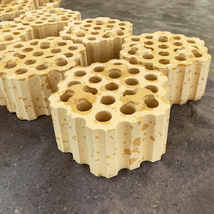 KERUI Perforated Refractory Silica Lattice Bricks Checker Brick for <strong>Hot</strong> <strong>Blast</strong> <strong>Stove</strong>