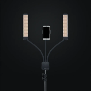 GLAMCOR multimedya X taşınabilir LED aydınlatma kiti uzaktan kumandalı 2700K - 5600K renk sıcaklığı smartphone dağı - Product Image 4