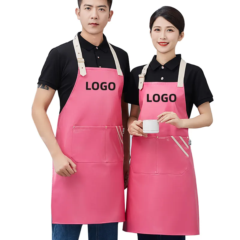 Uniforme de hotel personalizado para delantal de limpieza para hombres Diseño de uniforme de chef Delantales personalizables