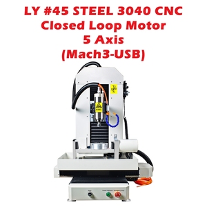 Enrutador CNC de estructura de acero 3040 grabador de fresado y corte de 5 ejes 45 # eje XYZAC de acero bucle cerrado o servomotor MACH3 USB - Product Image 5