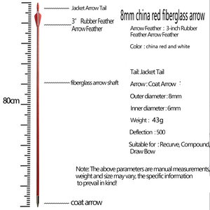 Fabrika doğrudan tedarik 8mm Fiber kompozit olimpik yay çelik noktası plastik tüy avcılık hedef uygulama yay ve ok avcılık - Product Image 6