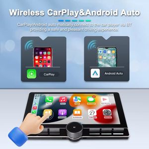 OEM ODM <span class=keywords><strong>10</strong></span>.1 inç tek kolları taş Carplay Android araba kafa ünitesi radyo ekran multimedya sistemi Pantallas Para oto Movil