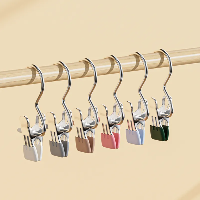 Free sample Sock hat display small shopfitting adjustable Metal Very Classic and Popular Single Clip Hangers