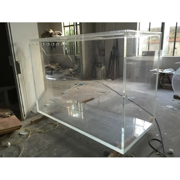Suministro directo de fábrica, cristal transparente, nuevo diseño, acuario, pecera