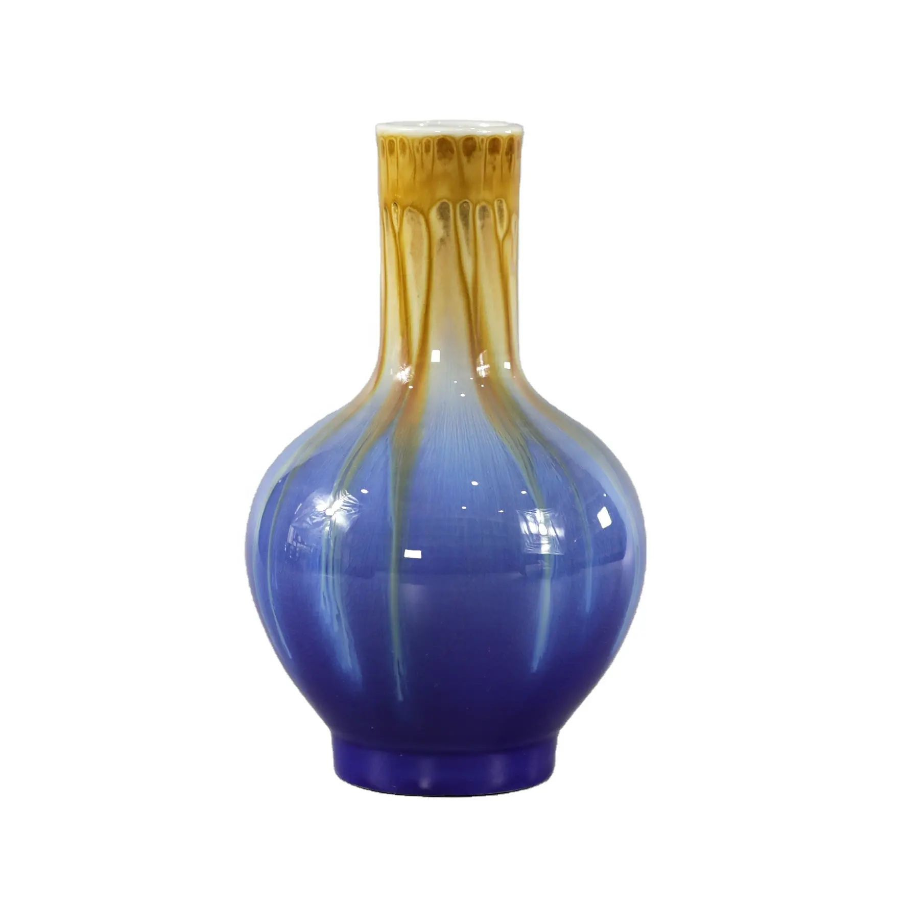 Elegant home decoration custom art craft set ceramic vase