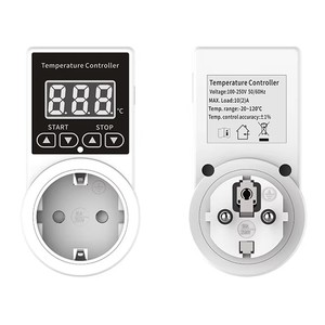 Digital <strong>Timer</strong> Socket Thermostat EU Plug Temperature <strong>Controller</strong> Sockets Outlet Time Control Switch Heating Cooling With <strong>Sensor</strong>