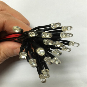 กระพริบ Led Prewired สีแดง SMD LED ไดโอดเปล่งแสง DC 1.8-1.9V บัดกรีมินิไฟ LED - Product Image 5