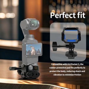 Pocket 3 lồng kim loại video cho DJI OSMO lạnh Giày 1/4 vít lỗ hành động phụ kiện máy ảnh bảo vệ khung thả trường hợp chất lượng - Product Image 2