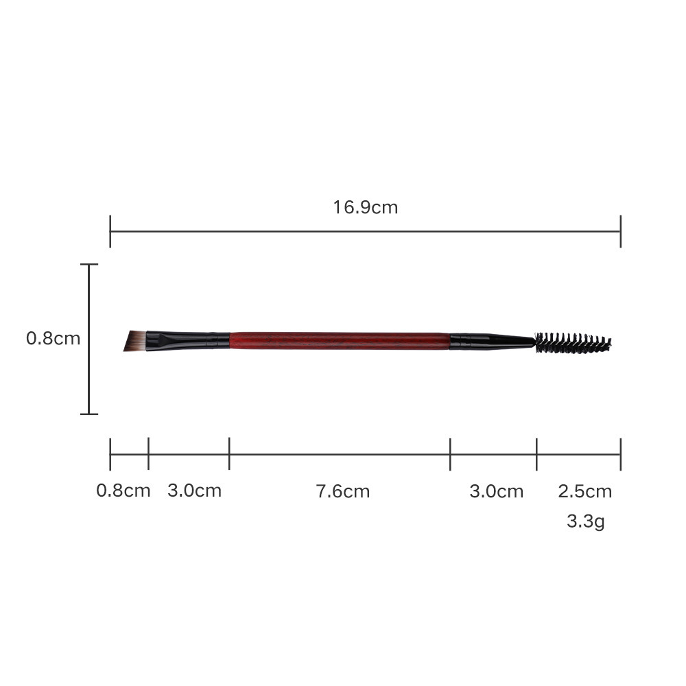 15 double-ended eyebrow brush