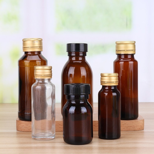 Wholesale Glass 30ミリリットル50ミリリットル60ミリリットル100ミリリットル150ミリリットル250ミリリットル500ミリリットルEmpty Clear Amber Oral Liquid Bottle With Tear Off Cap - Product Image 4