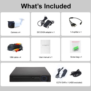 5MP AHD sistema di telecamere di Sicurezza esterna di visione notturna di rilevazione di movimento del cctv dvr completo set 4 canali - Product Image 3
