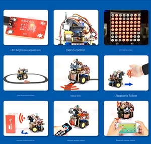 Arduino eğitim programlama robotu için akıllı küçük kaplumbağa Robot V3.0 robot araç kiti