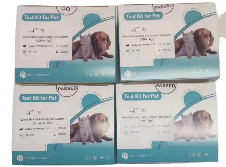 Produto veterinário rápido para animais de estimação de alta qualidade (CFPT) teste rápido de gravidez precoce para cães, teste de gravidez precoce para cães, teste de teste de animais de estimação